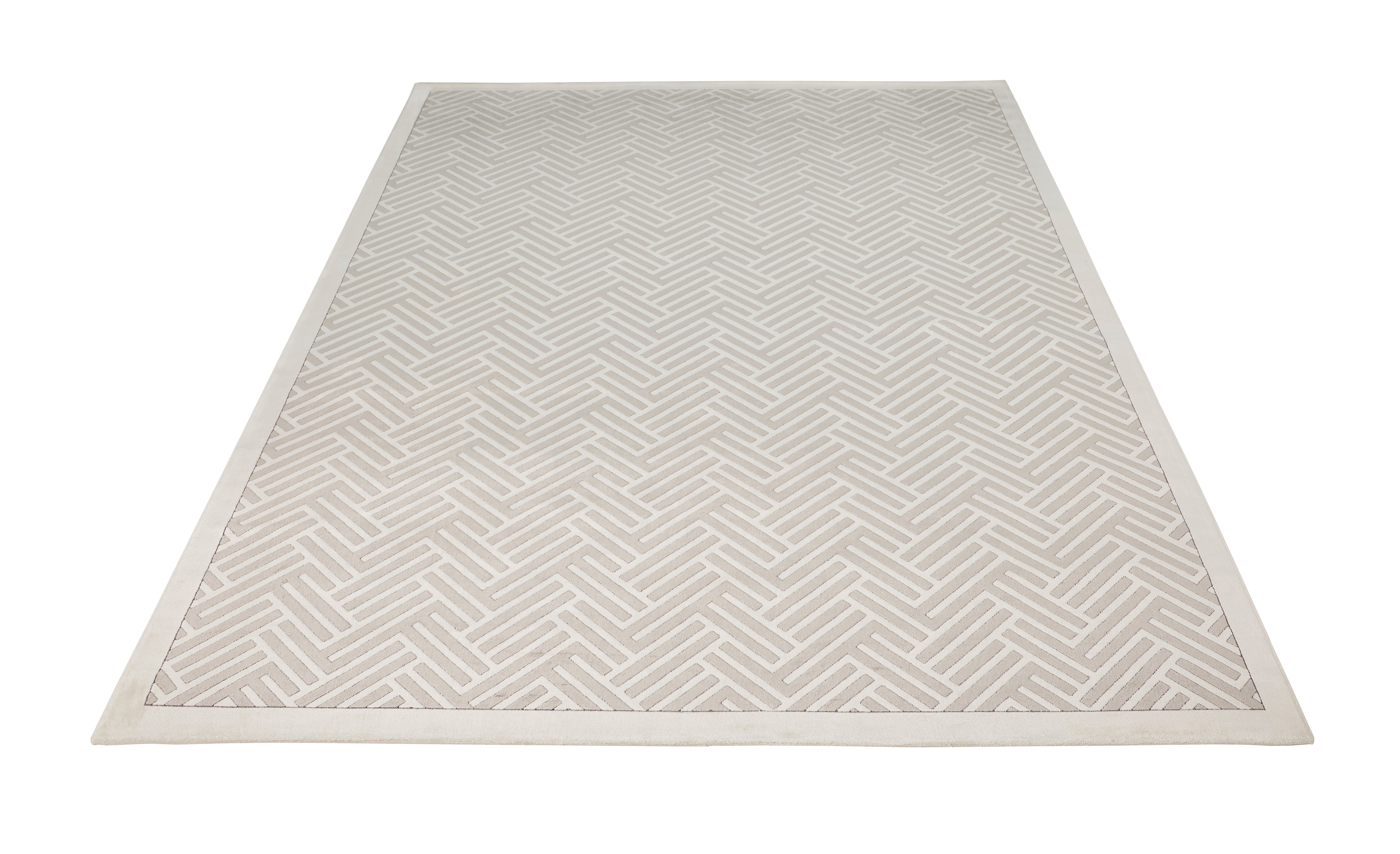 Concept Looms Lugano LUG02 Light Grey/Ivory Large Rectangle Rug